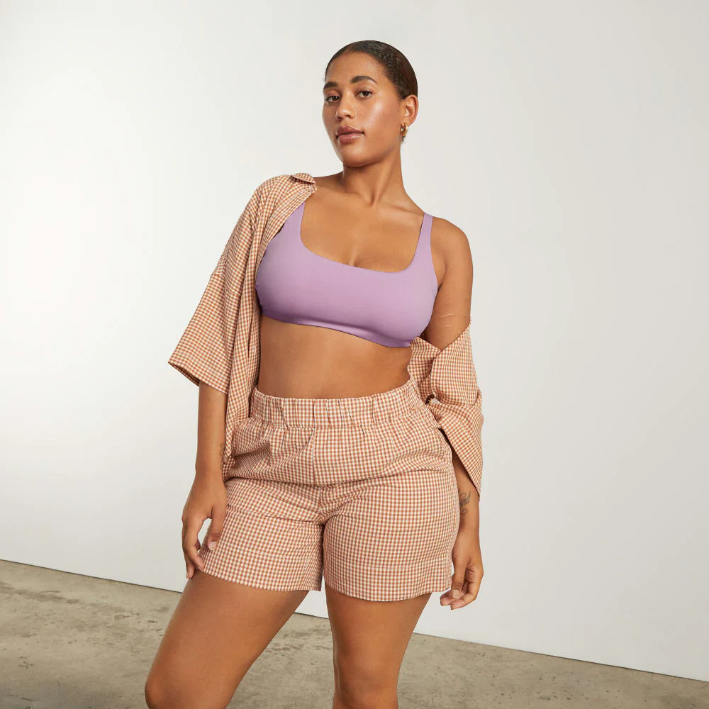 The Square-Neck Bikini Top | Lilac