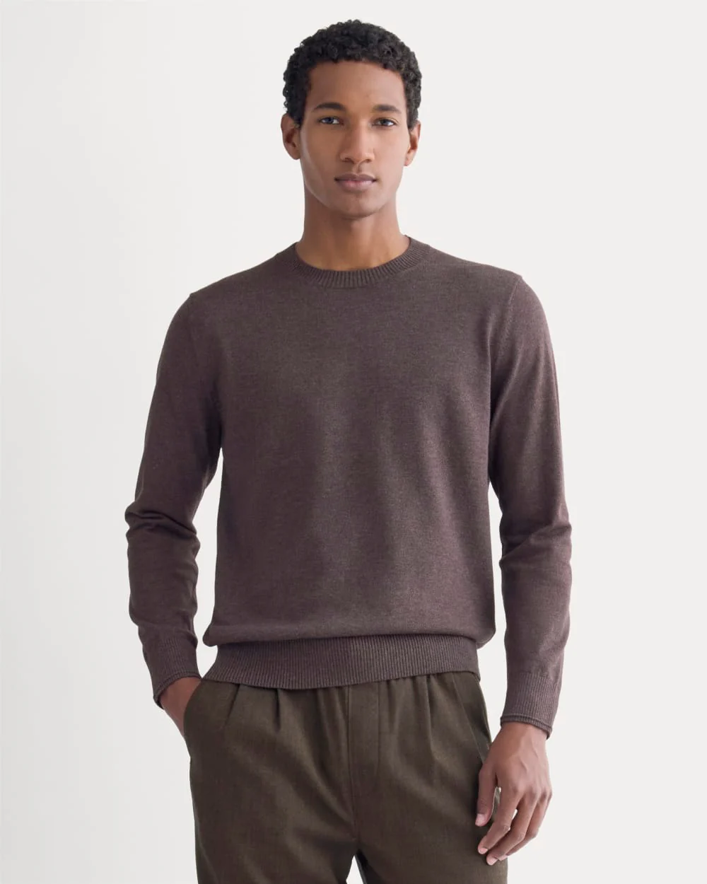 The No-Sweat Sweater | Uniform | Heathered Burgundy