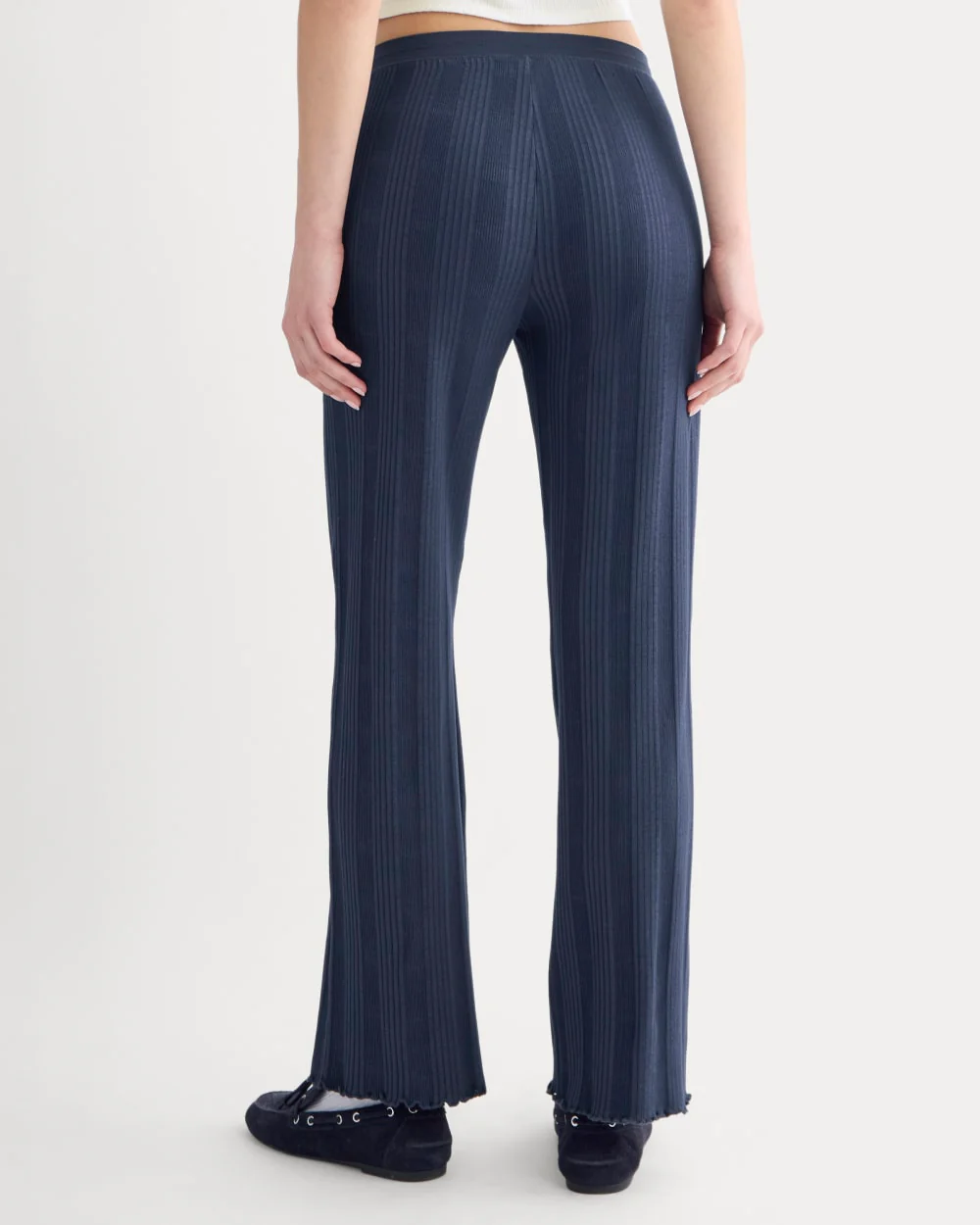 Lounge Rib Pant | Navy