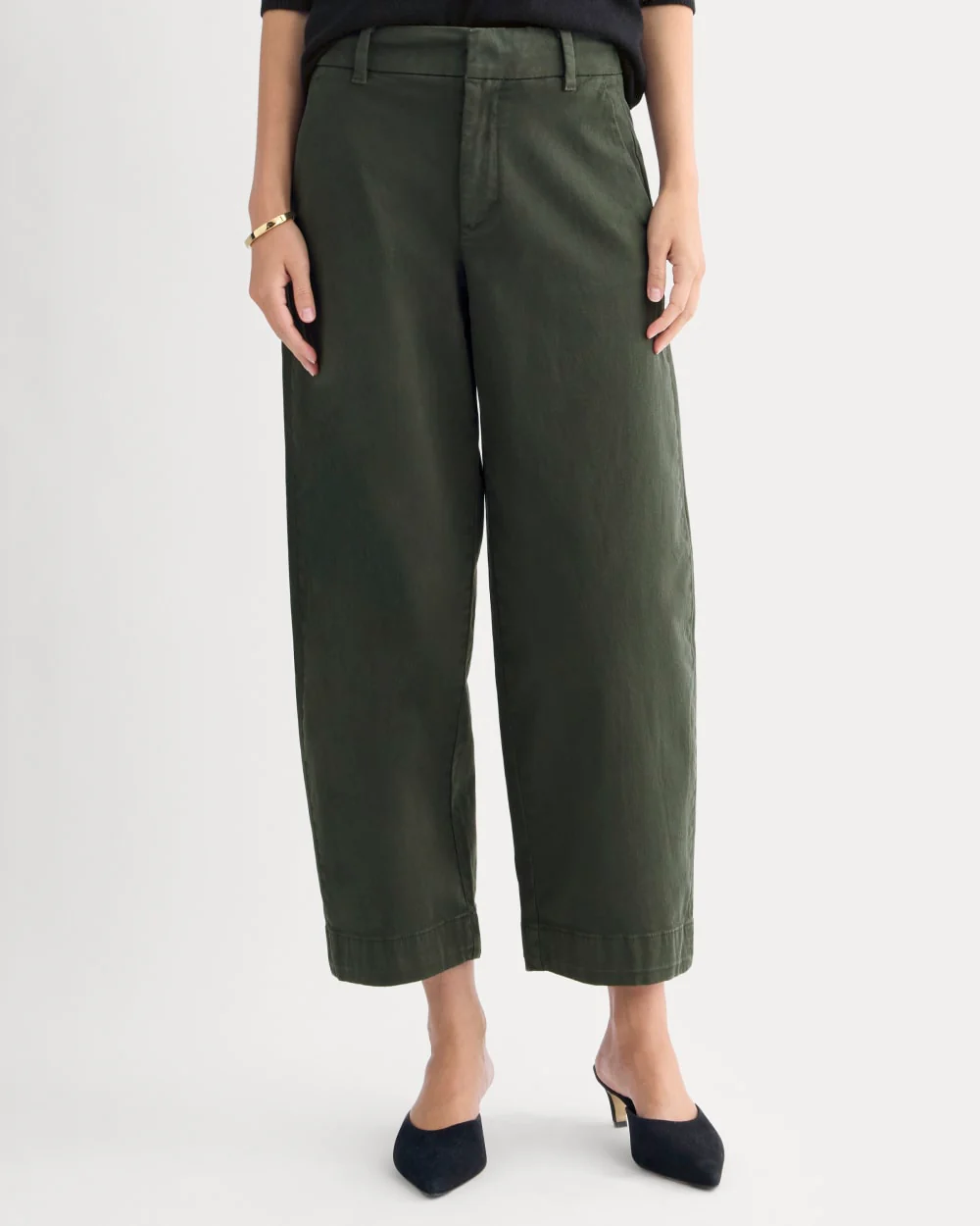 Cotton Twill Chino | Dark Green