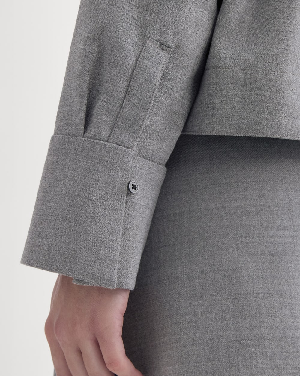 Overshirt in Tailor Twill | Heather Graphite