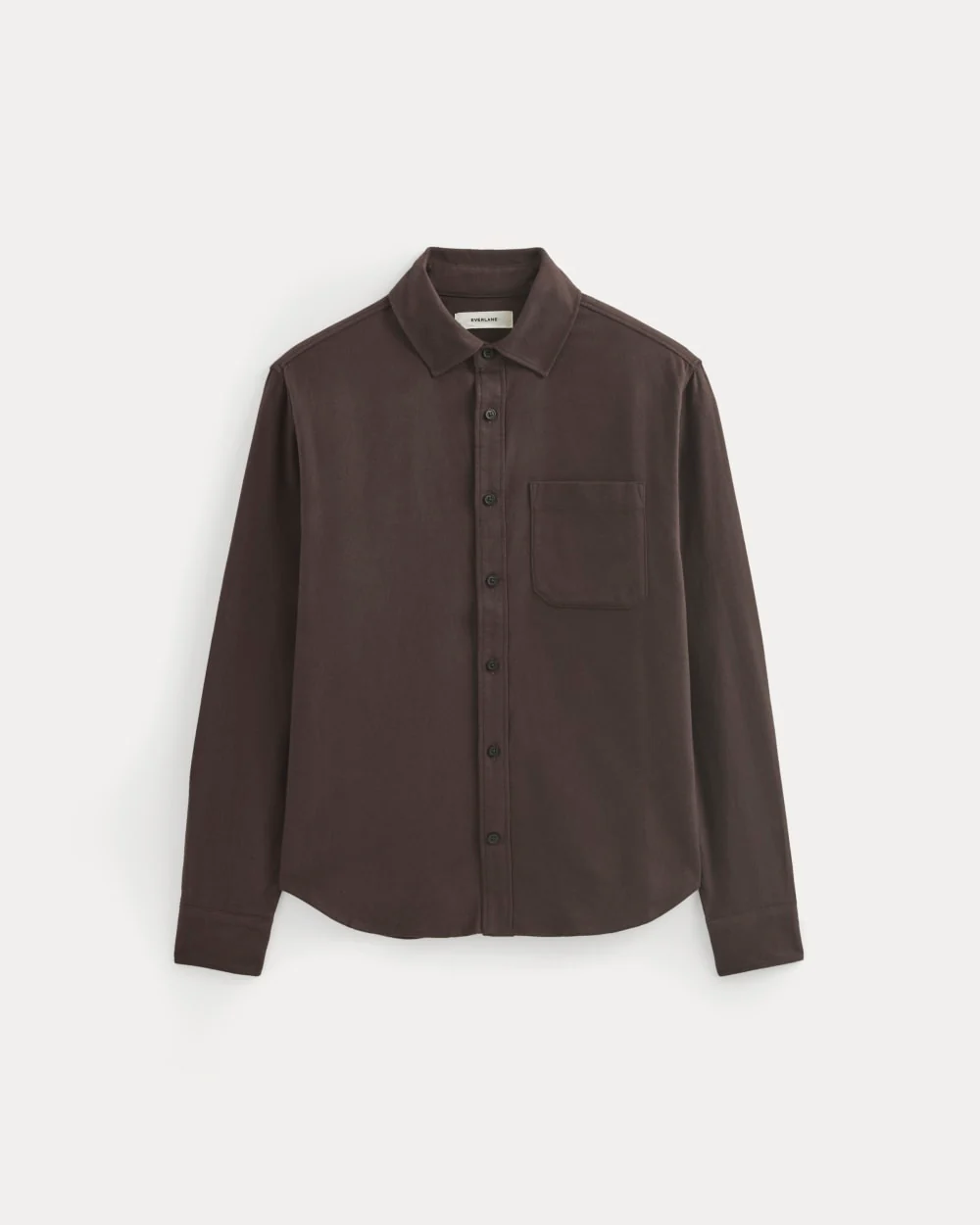 Brushed Flannel Shirt | Dark Chocolate