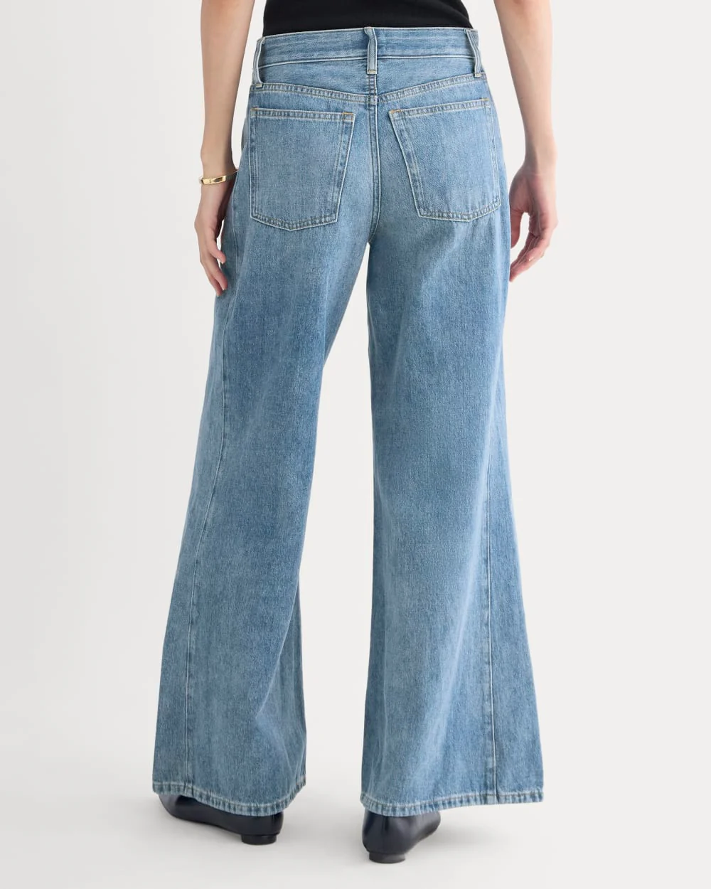 Paneled Ultra Wide-Leg Jean | Tungsten Scratch