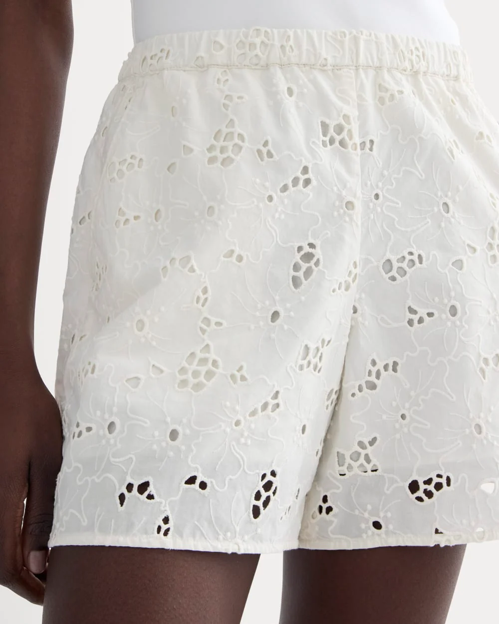 The Eyelet Pull-On Short | Bone
