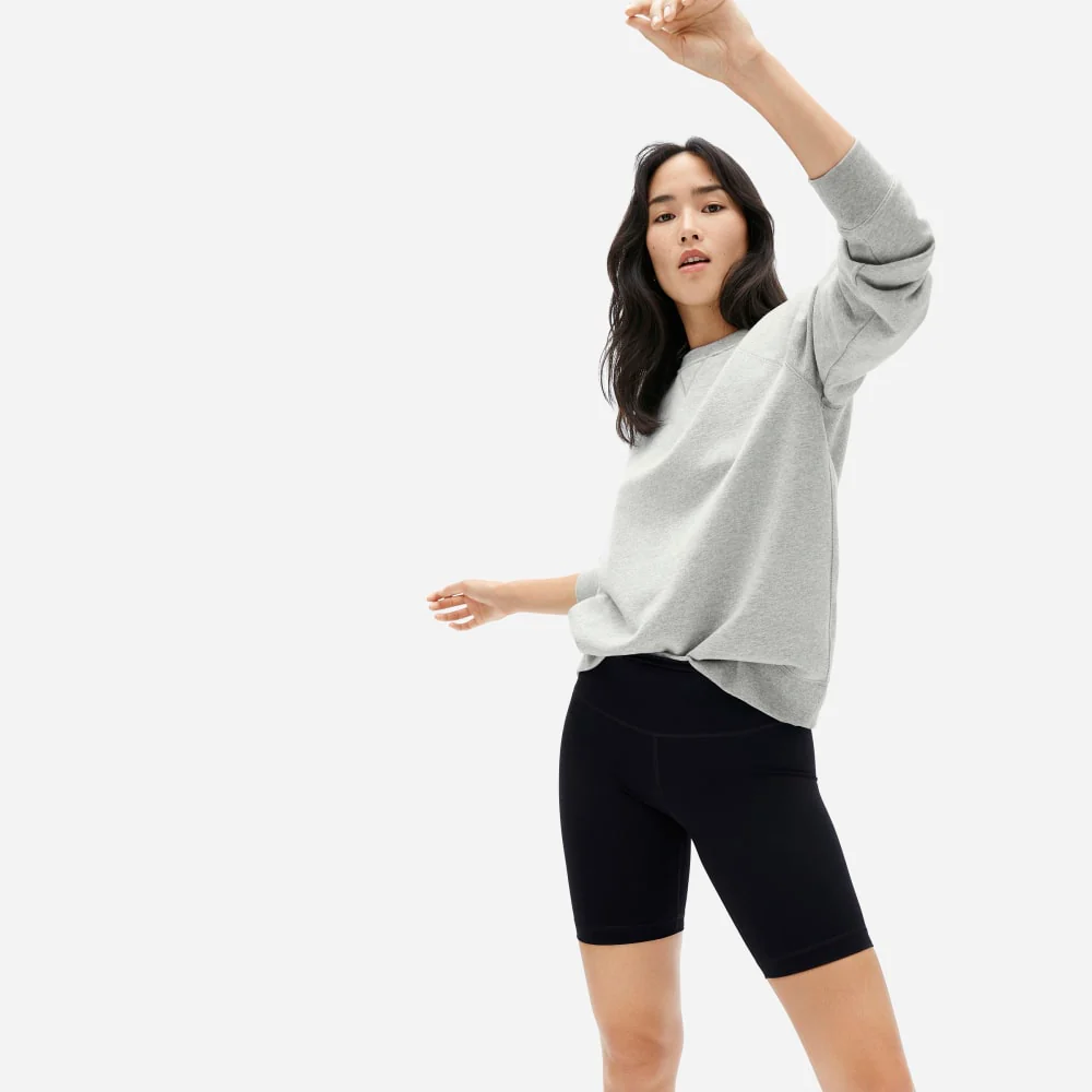 The Unisex French Terry Crew |  Heathered Grey