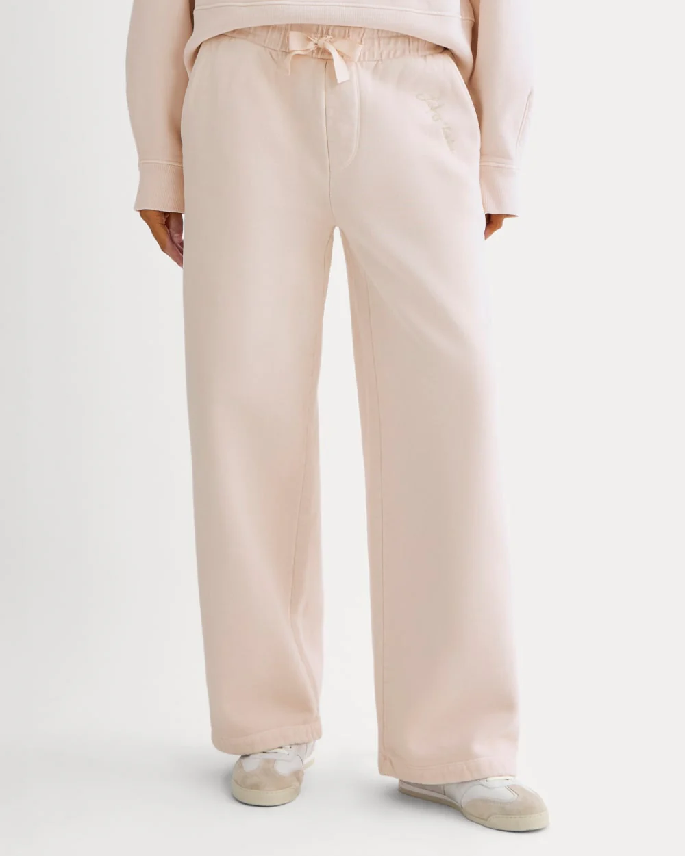 Everlane x The Laufey Foundation Wide-Leg Sweatpant | Pale Peony