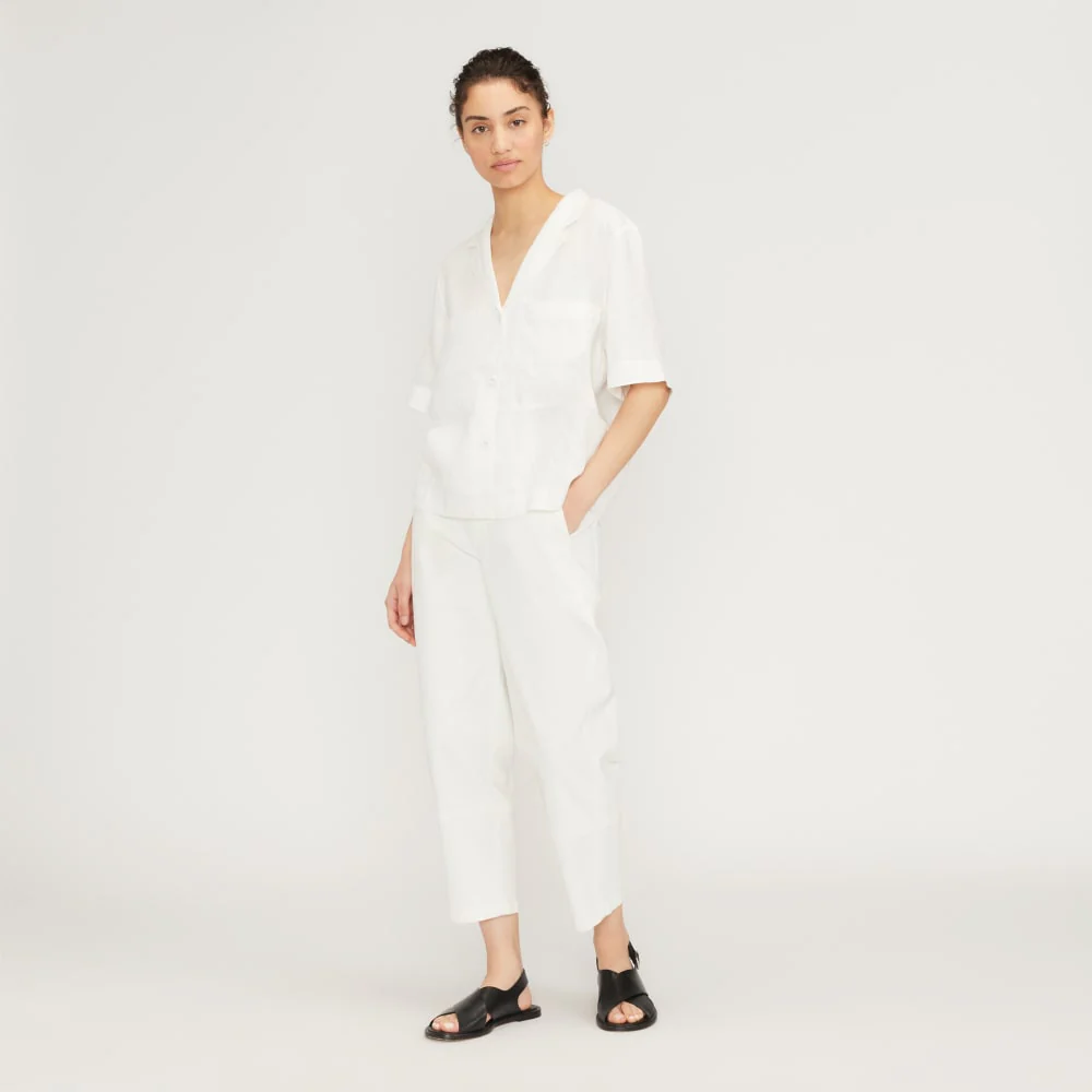 The Linen Workwear Shirt | White