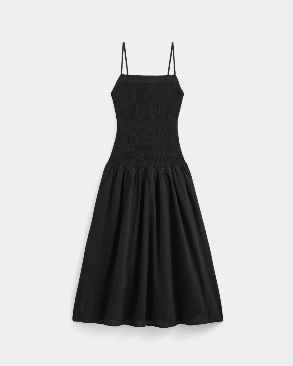 The Gauze Open-Back Dress | Black