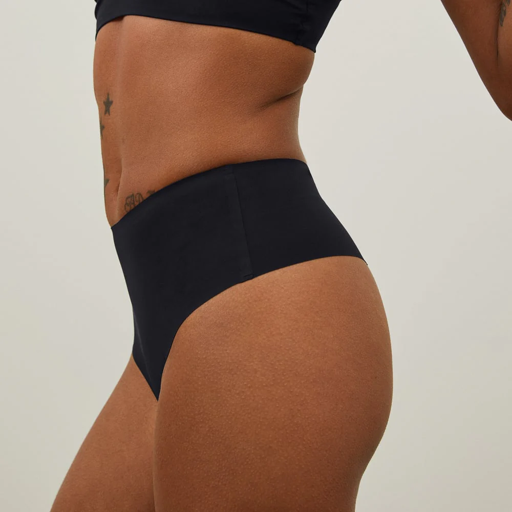 The Invisible High-Rise Thong | Black