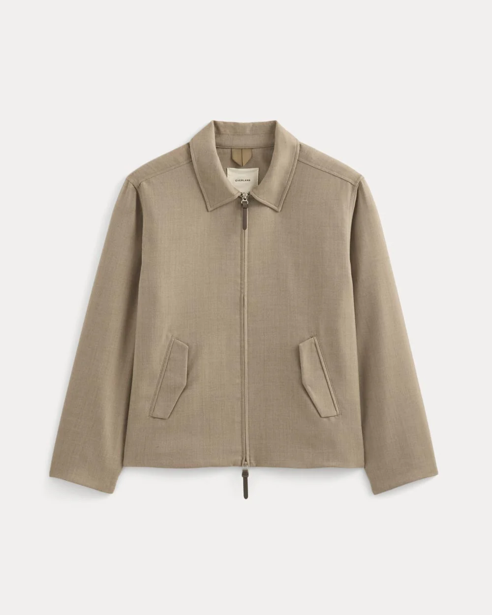 Tailored Zip Jacket | Light Taupe