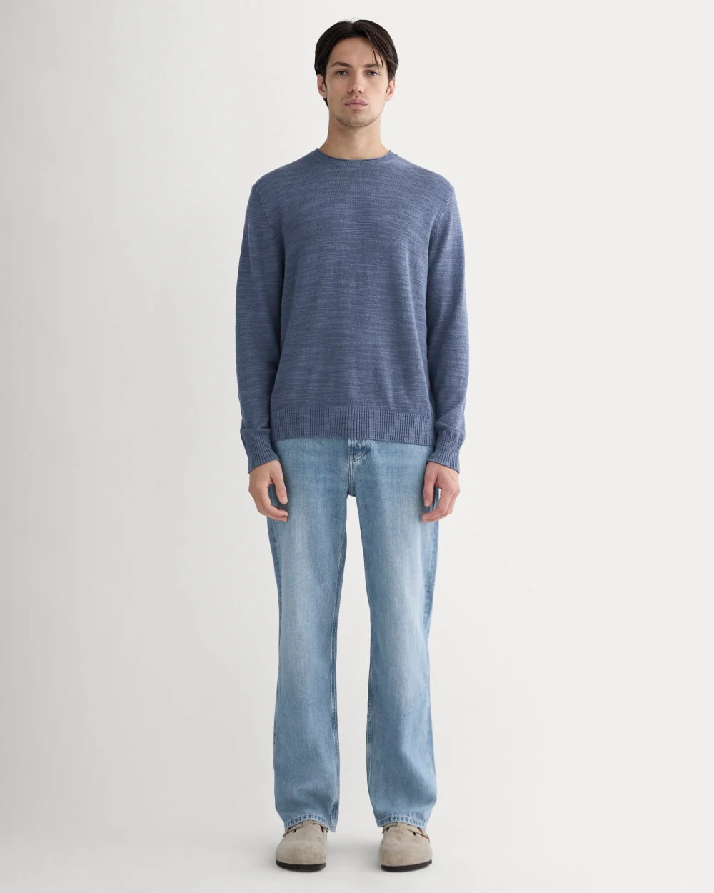 The Cotton Linen Pullover | Indigo