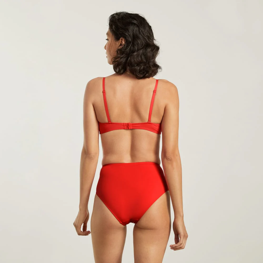 The High-Rise Hipster Bottom | Bright Red