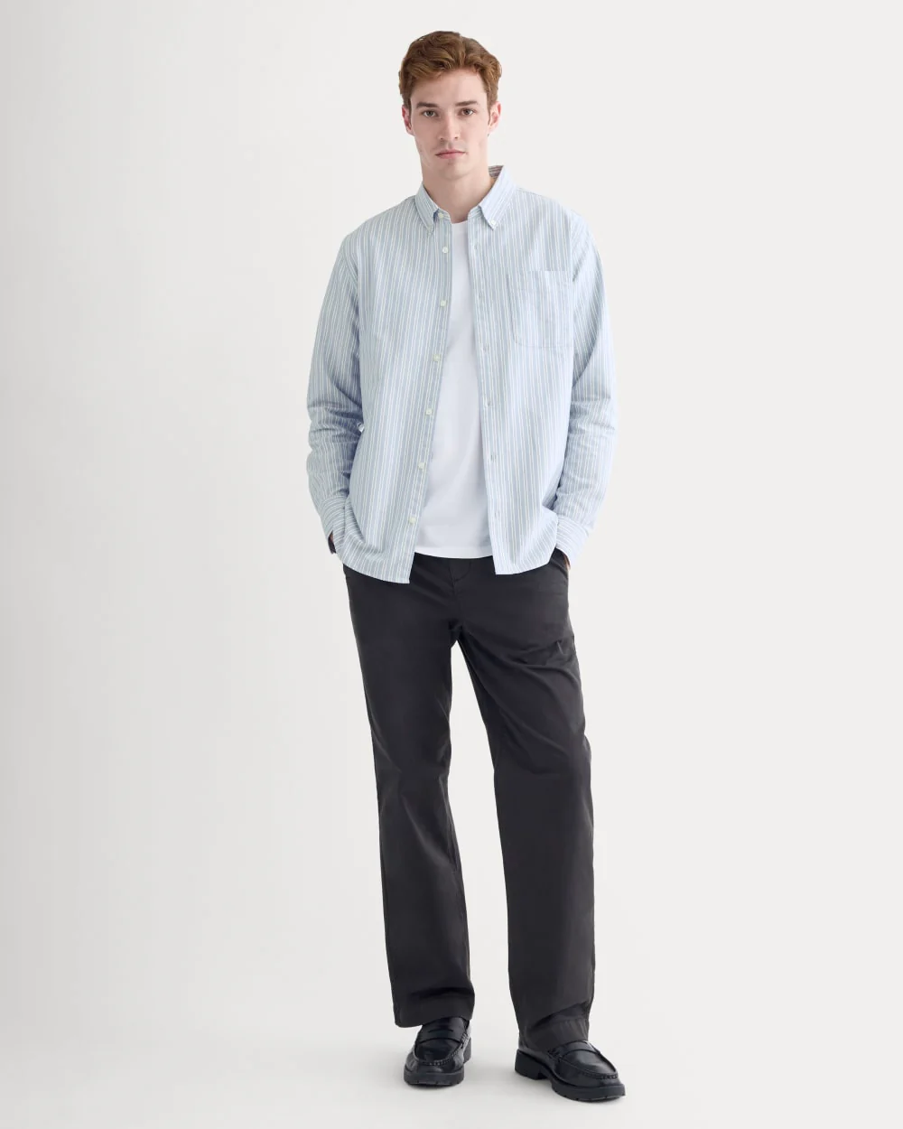 The Classic Oxford Shirt | Summer Sky Stripe | Standard