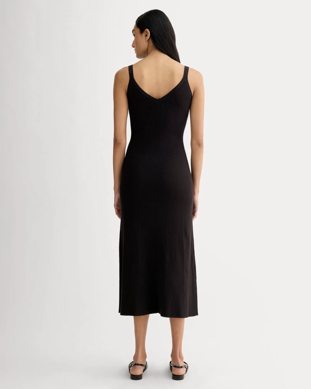 The Fine Knit Cami Dress | Black