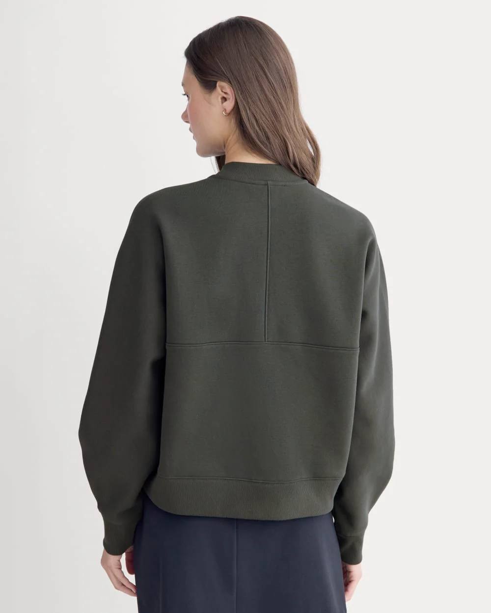 Luxe Fleece Bomber Jacket | Washed Black