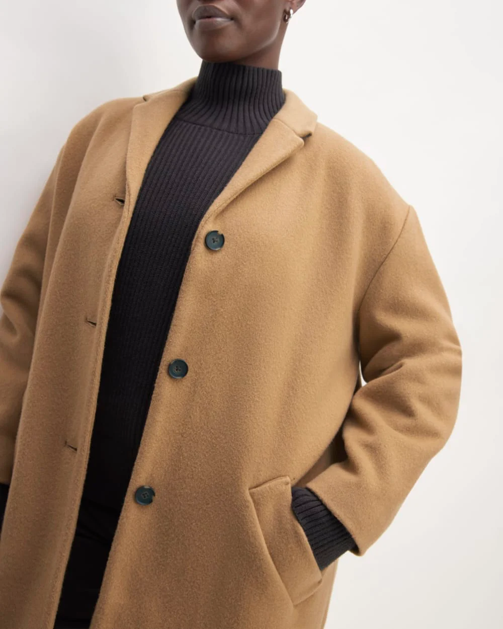 The Italian ReWool® Cocoon Coat | Camel