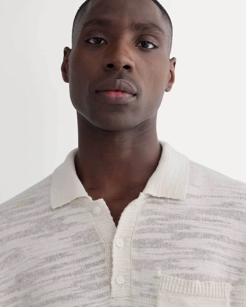 The Cotton Linen Polo | Birch