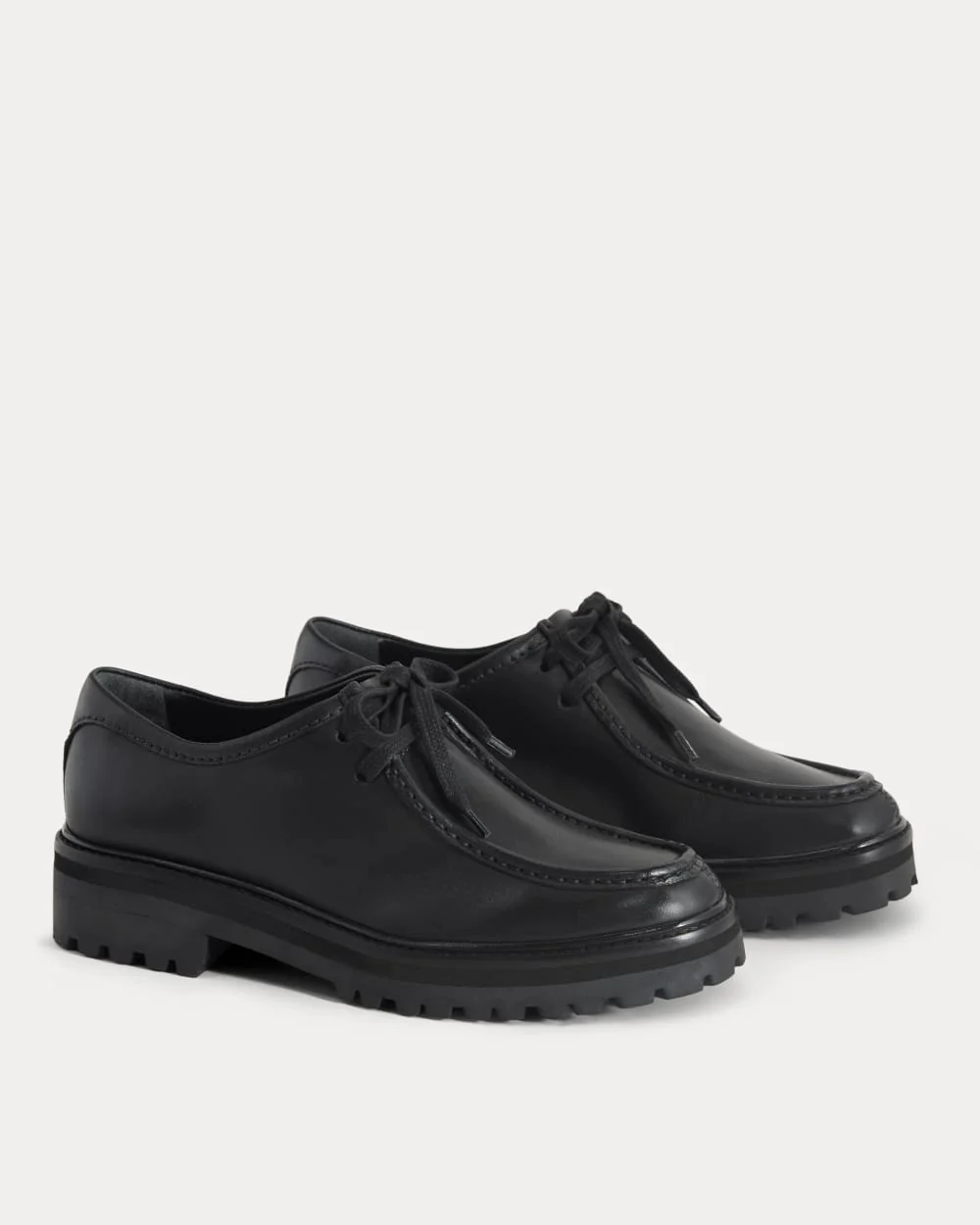 Leather Lug Chukka | Black