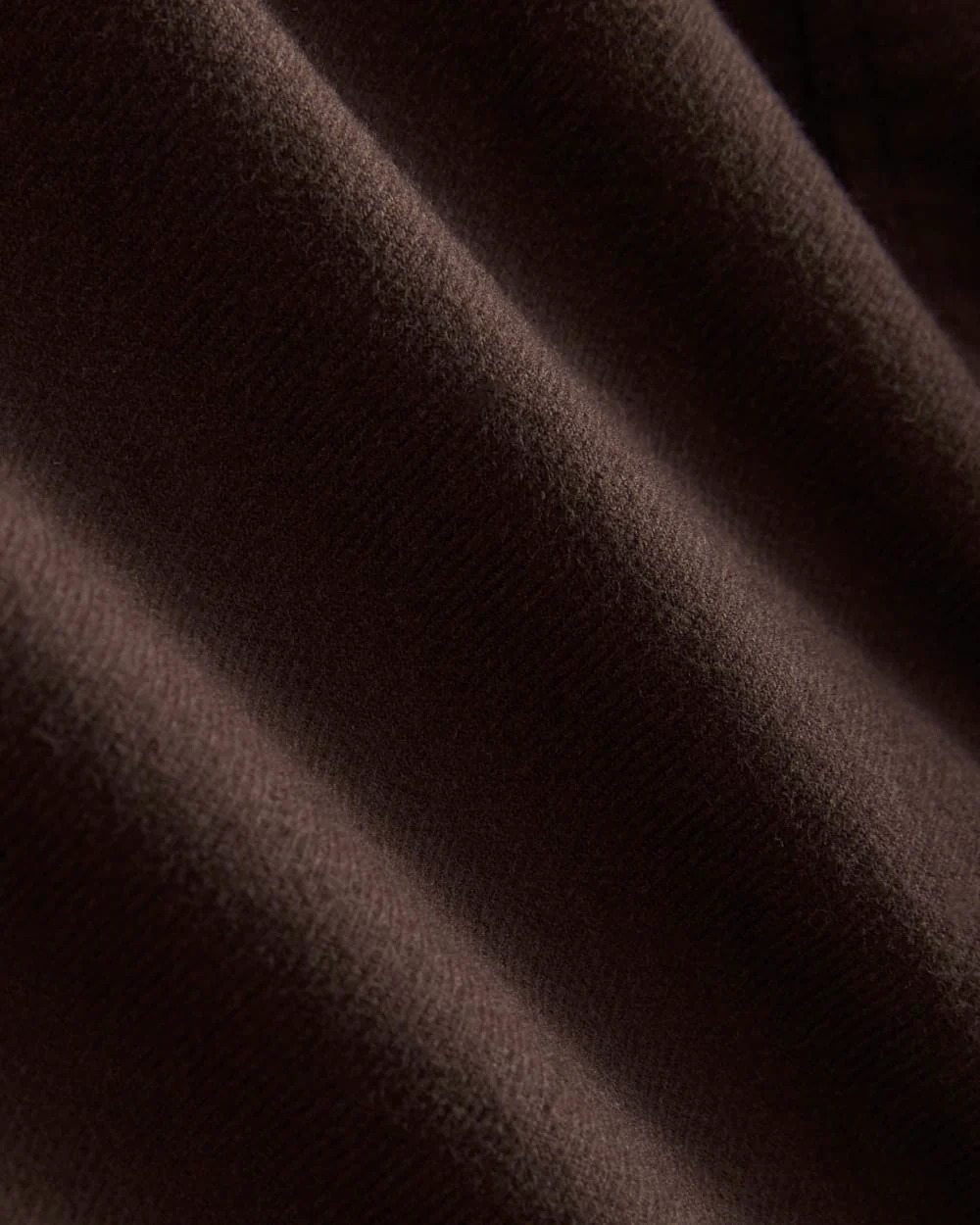 Brushed Flannel Shirt | Dark Chocolate