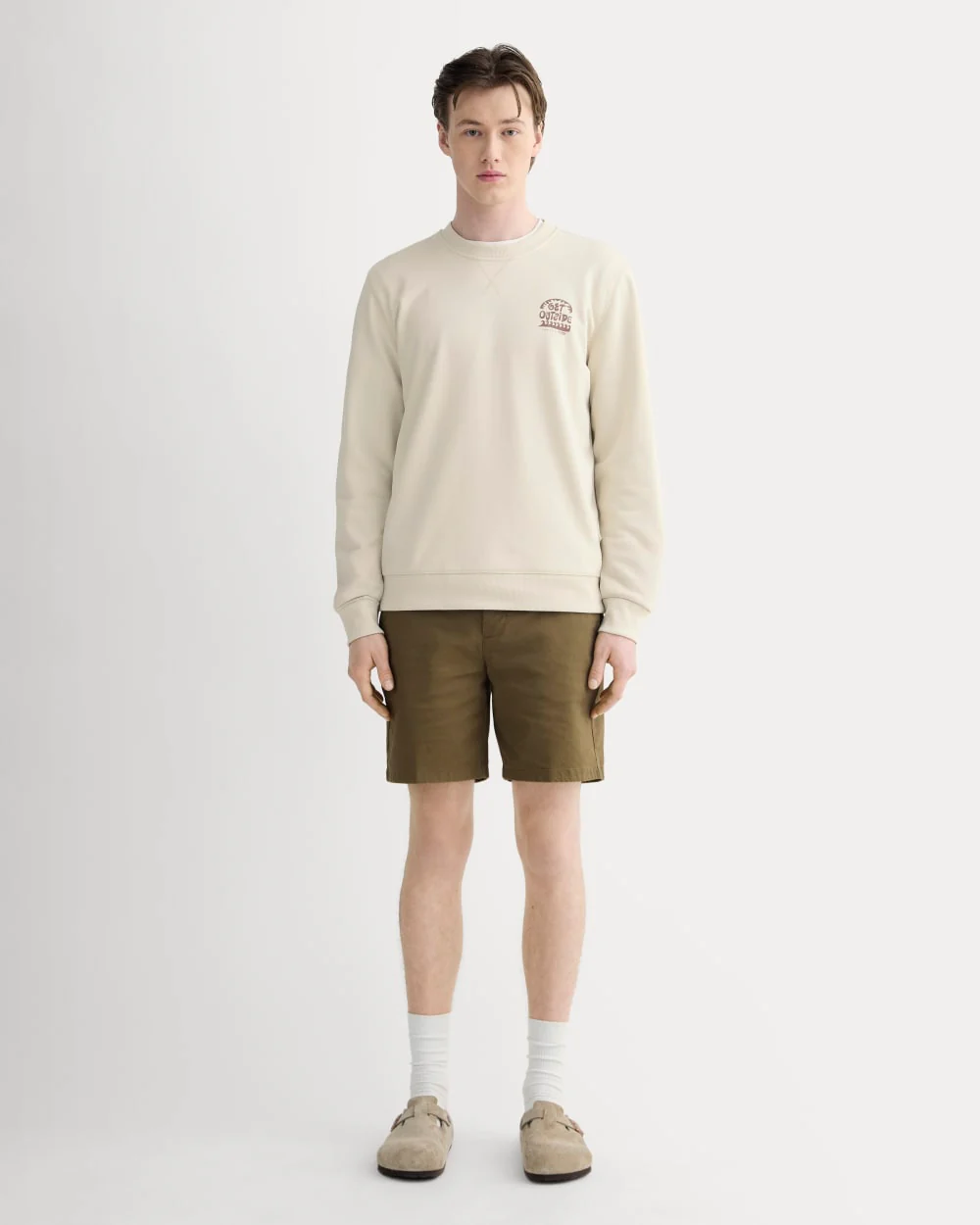 The Everlane x Parks Project French Terry Crew | Natural / Brown
