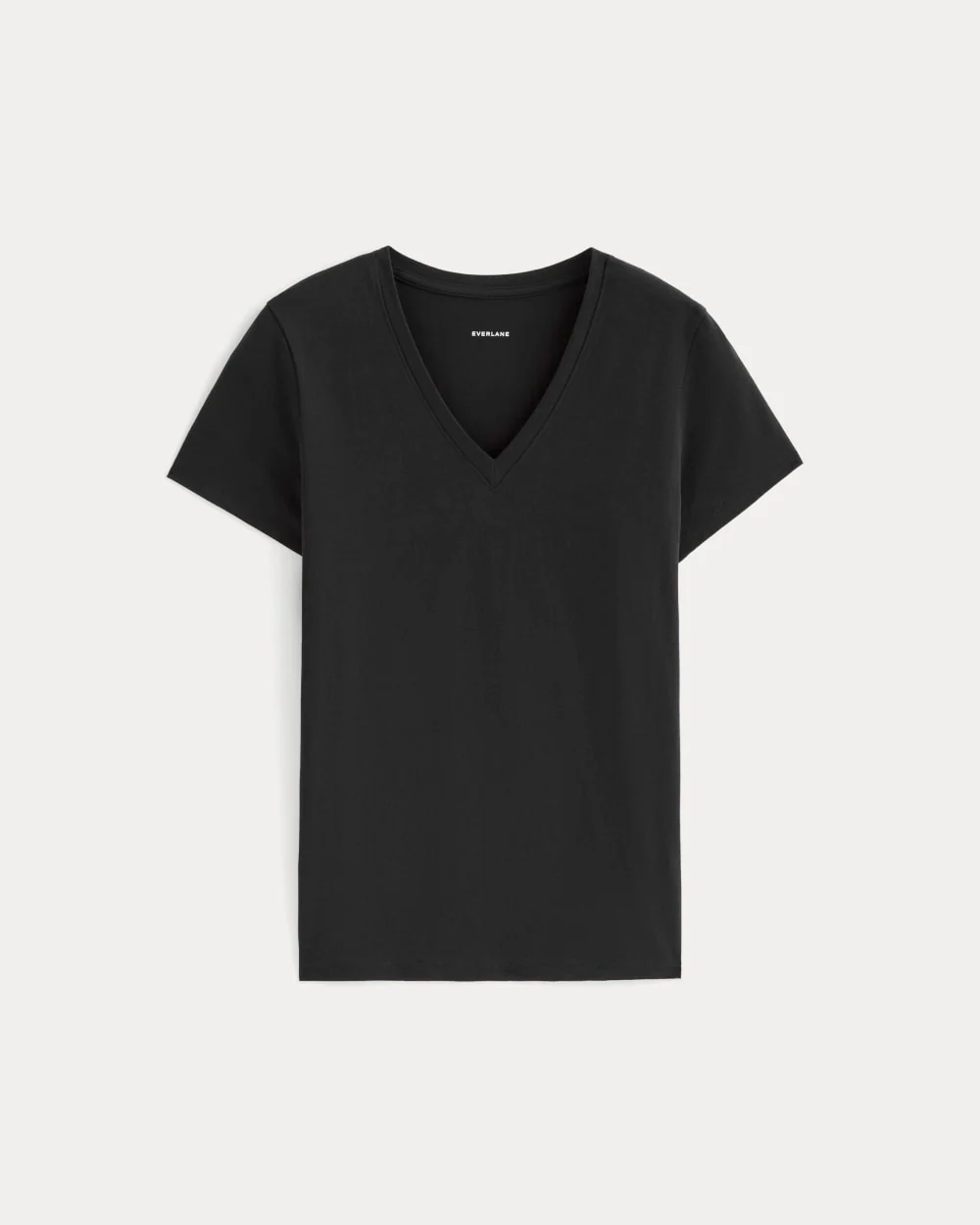 The Slim V-Neck Tee in Essential Cotton | Black