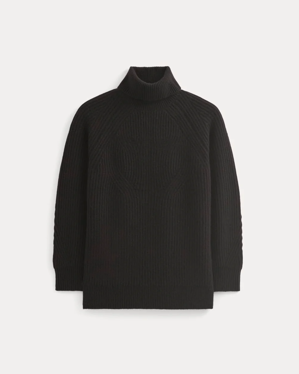 Cocoon Turtleneck in Wool Cashmere | Black