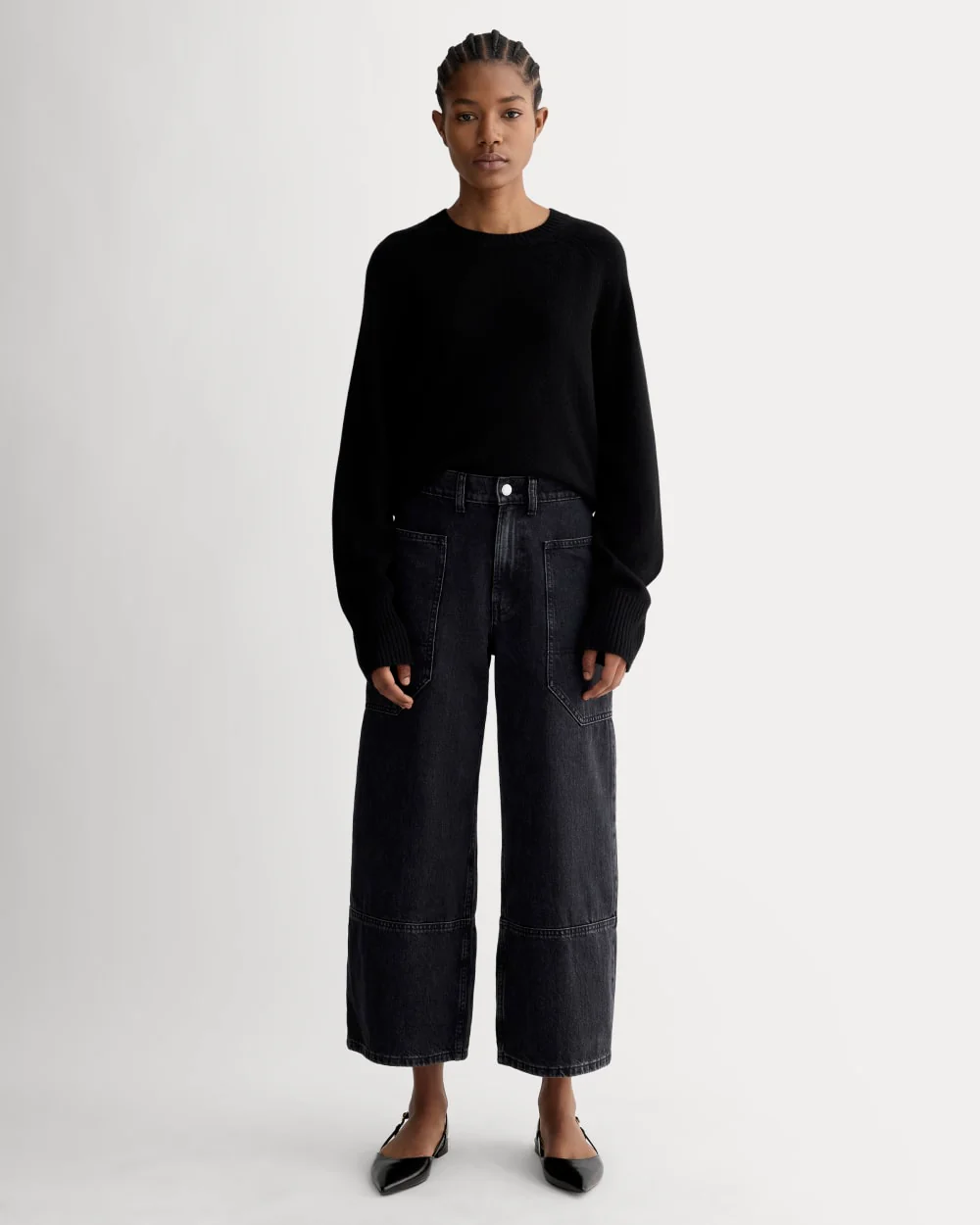 The Way-High® Gardener Cropped Jean | Washed Black