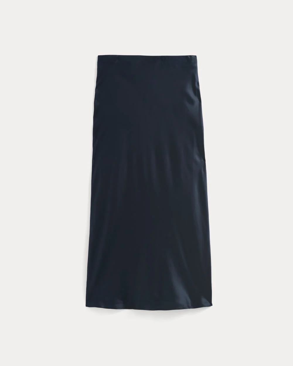 Slip Skirt in Silk Charmeuse | Navy
