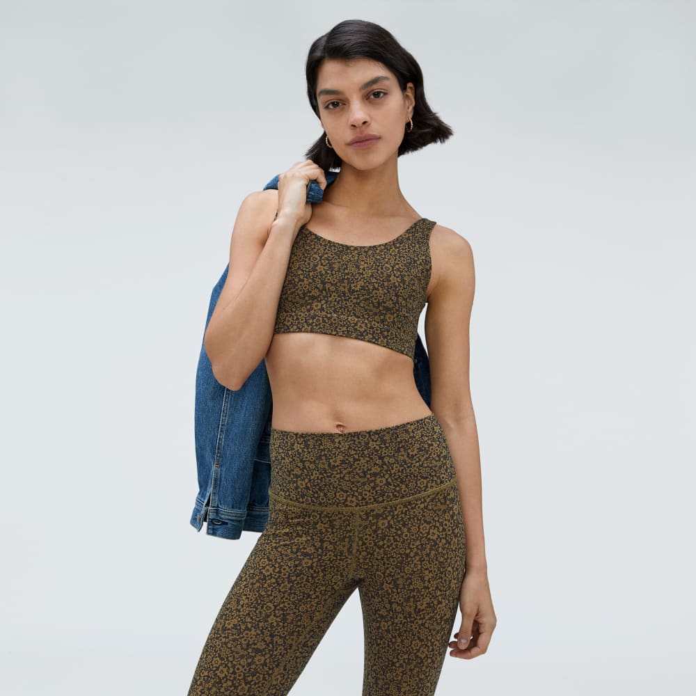 The Perform Bra® | Black / Breen Floral