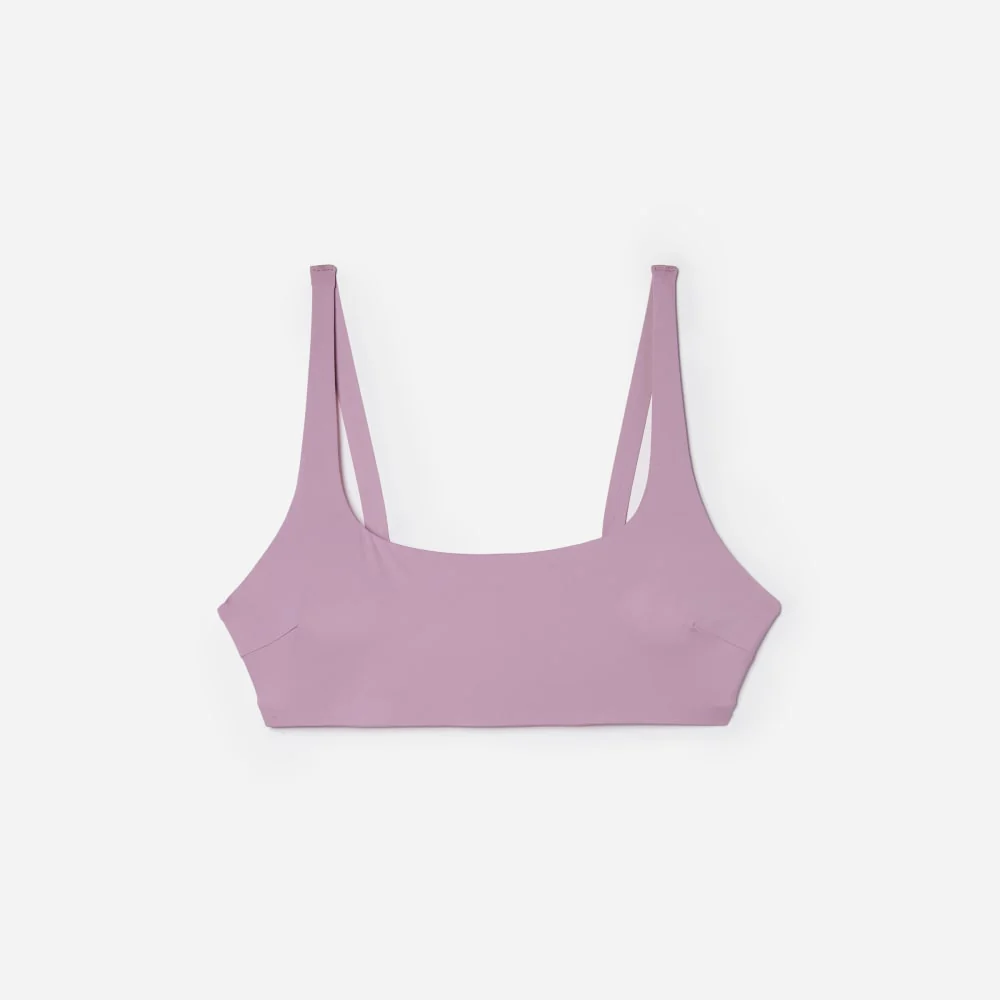 The Square-Neck Bikini Top | Lilac