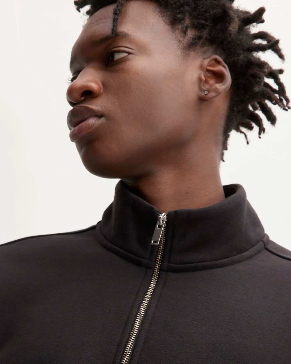 The ReTrack Fleece Half-Zip | Black