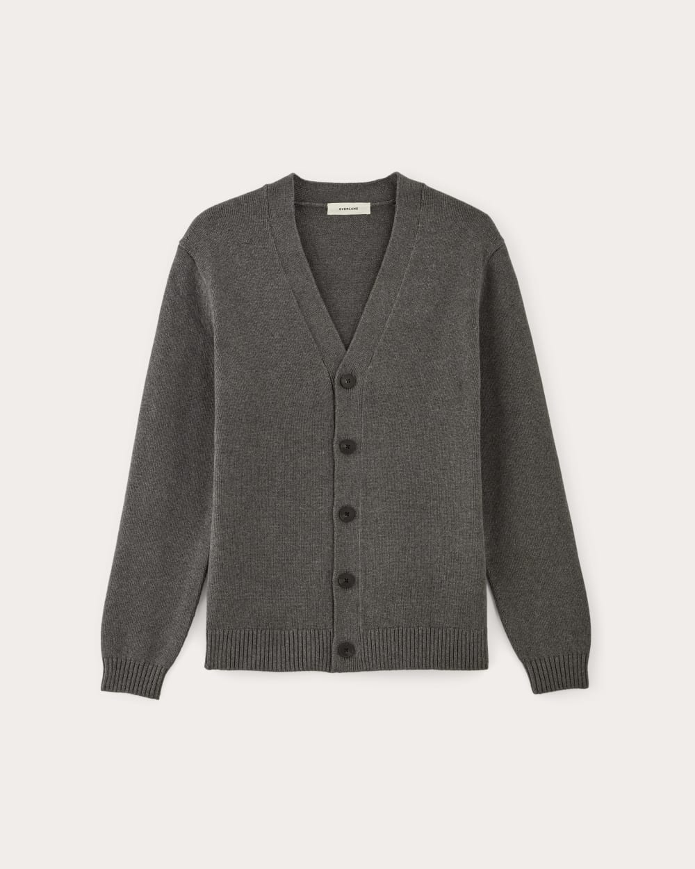 The Classic Cardigan in Everyday Cotton | Heathered Charcoal