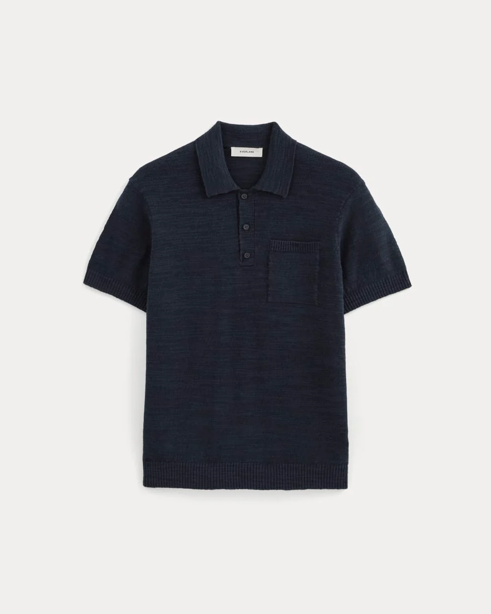 The Cotton Linen Polo | Navy
