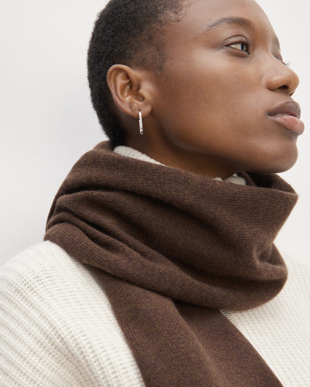 The ReCashmere Scarf | Heather Cocoa