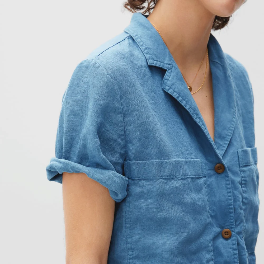 The Linen Workwear Shirt | Aegean
