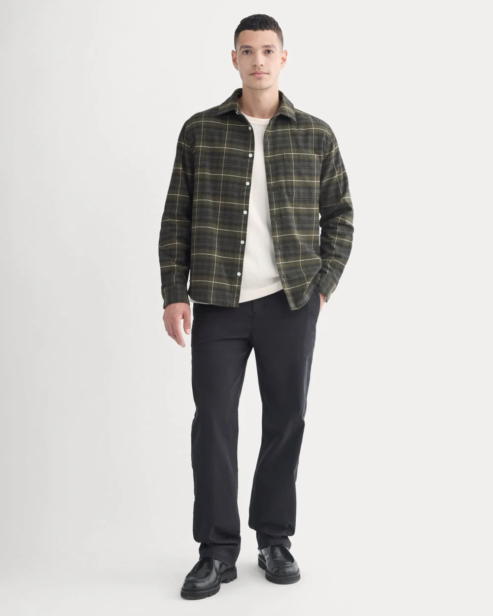 Brushed Flannel Shirt | Heather Beech