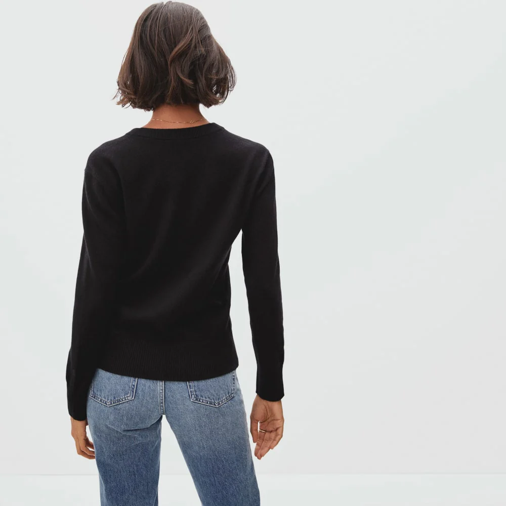 The Cashmere V-Neck | Black