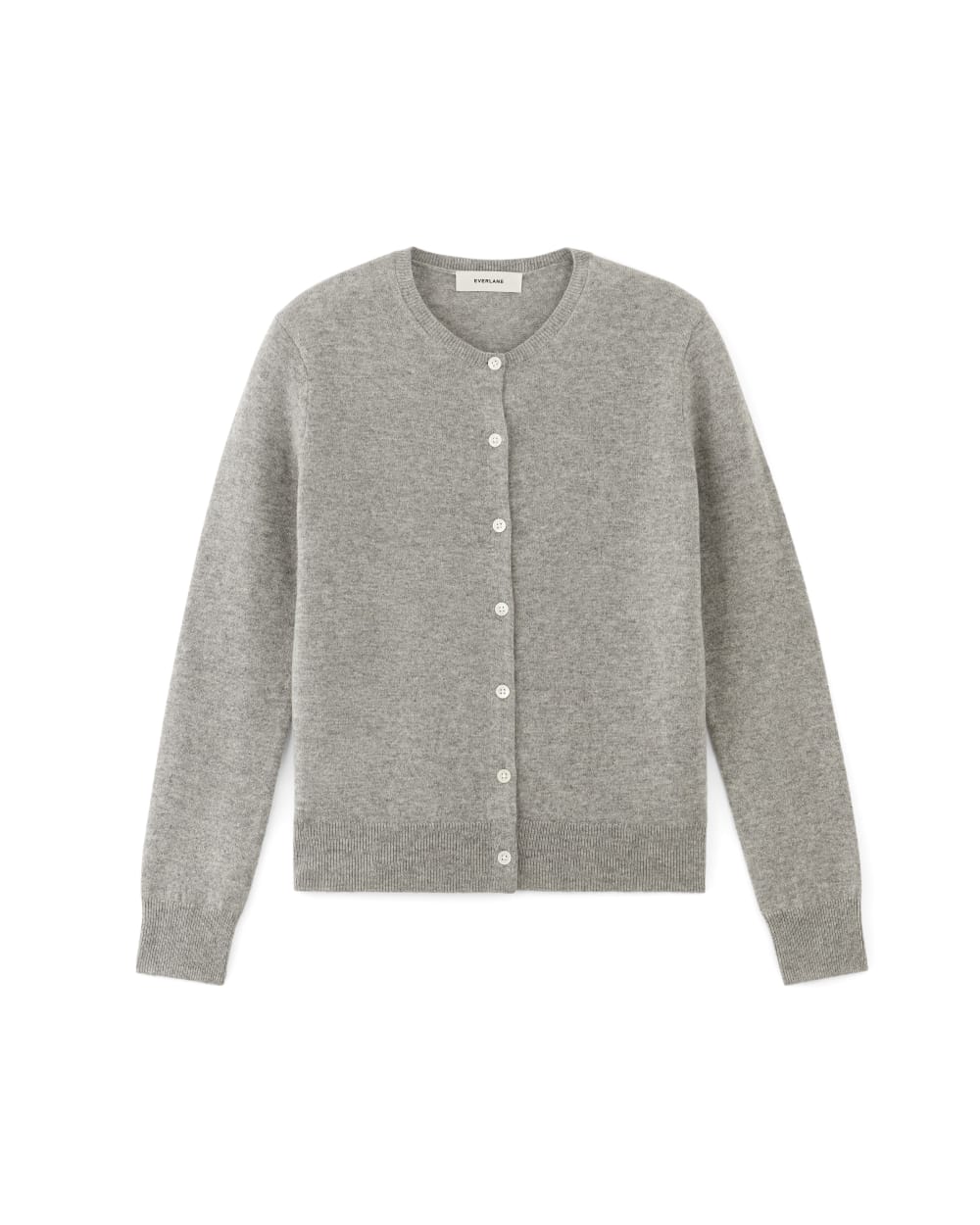 The Classic Cardigan in Cashmere | Light Heather Grey