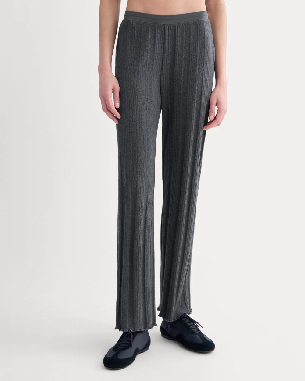 Lounge Rib Pant | Heathered Soot