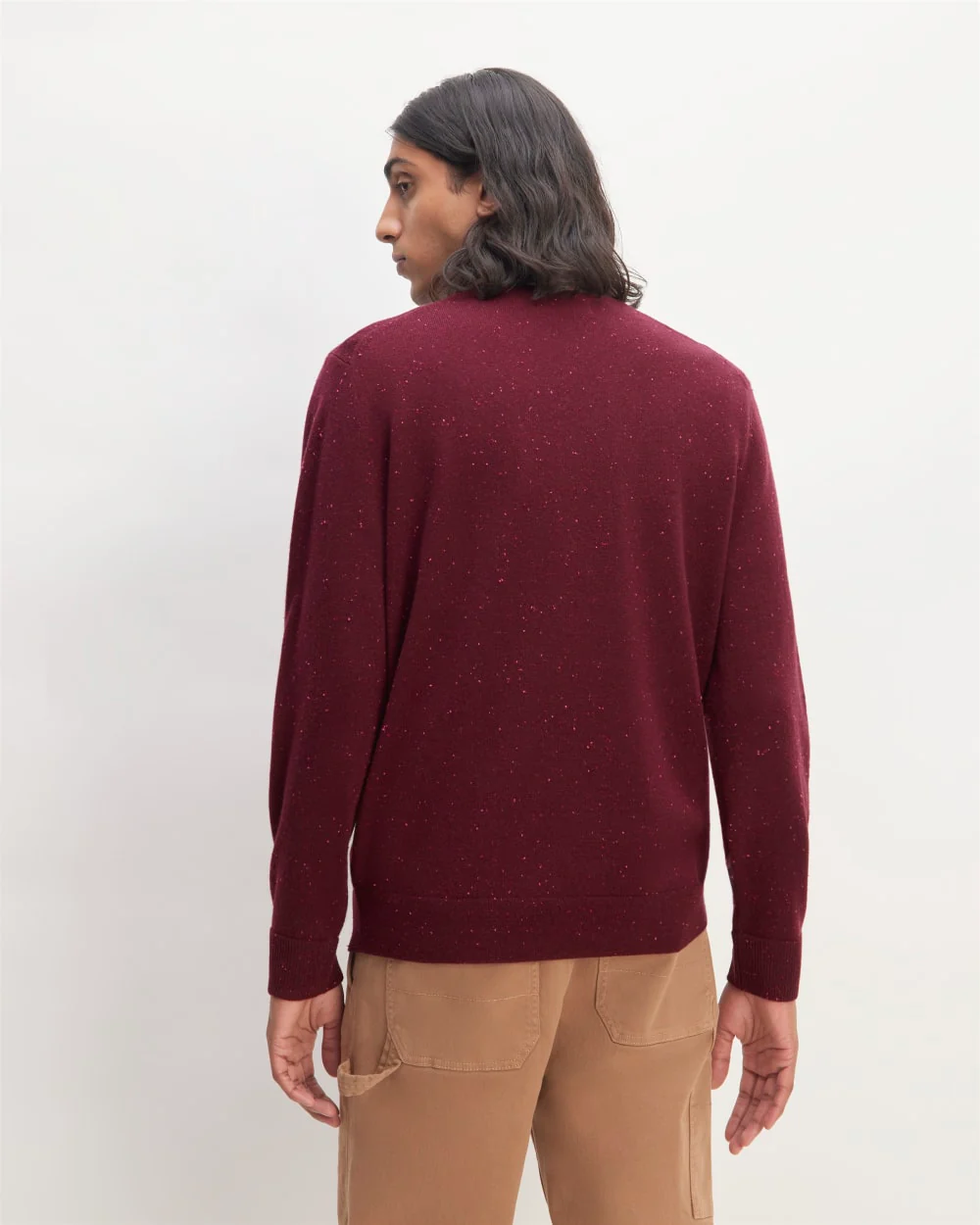 The Cashmere Crew | Burgundy Donegal