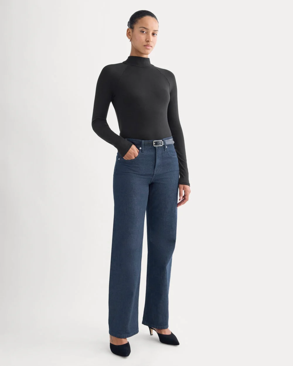 Tie-Neck Top in Butterluxe | Black