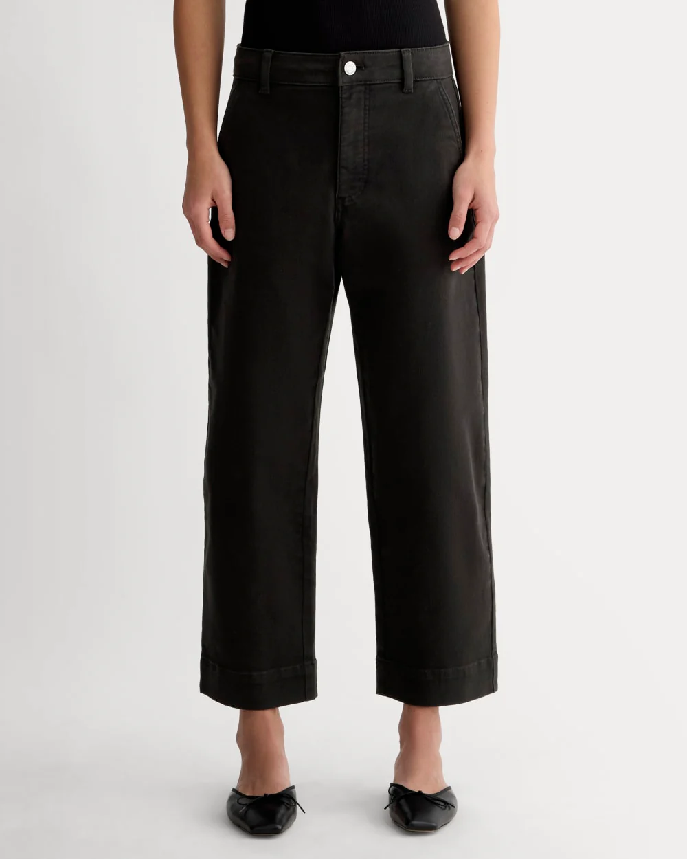 The Utility Straight-Leg Pant | Black | 26.5 Inseam