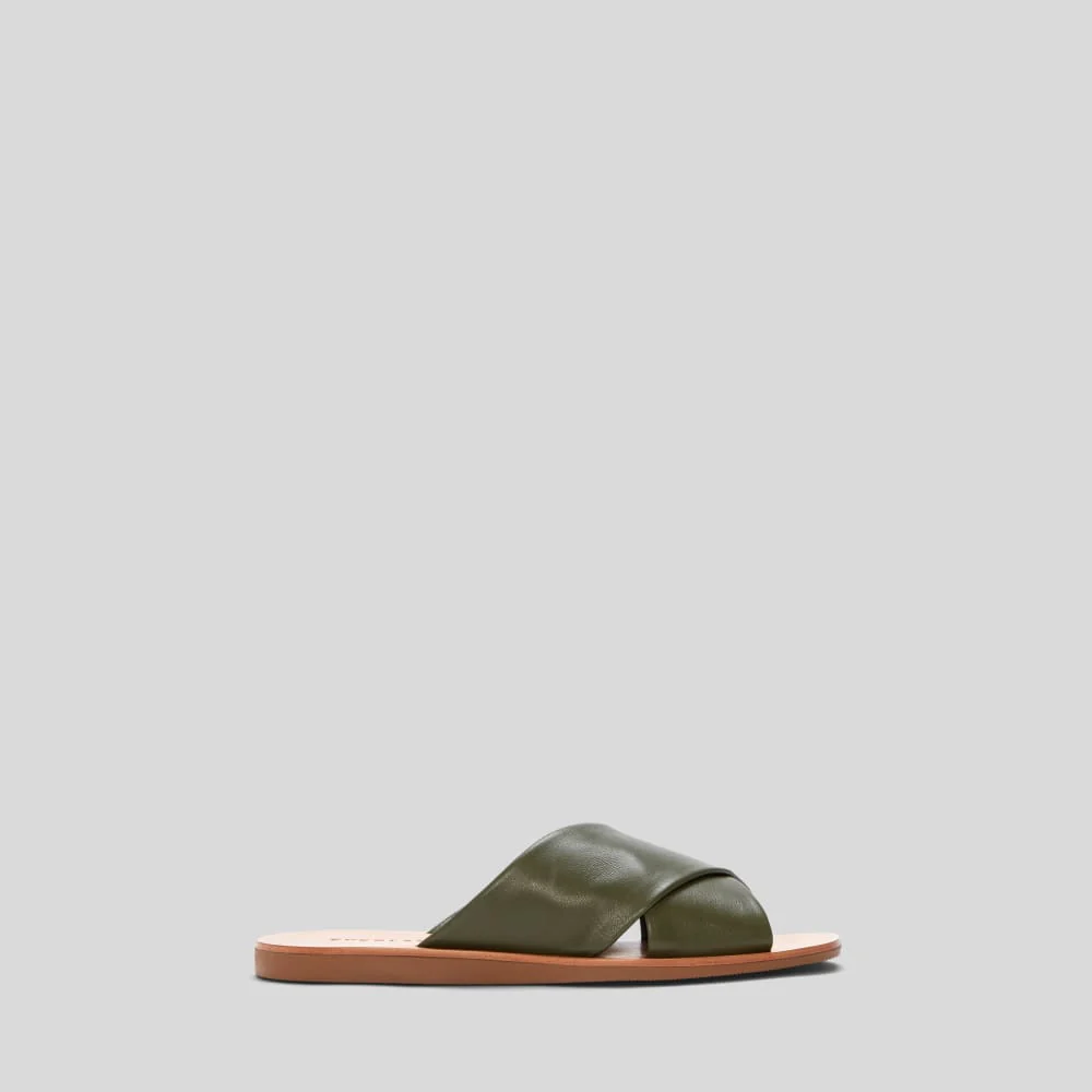 The Day Crossover Sandal |  Olive
