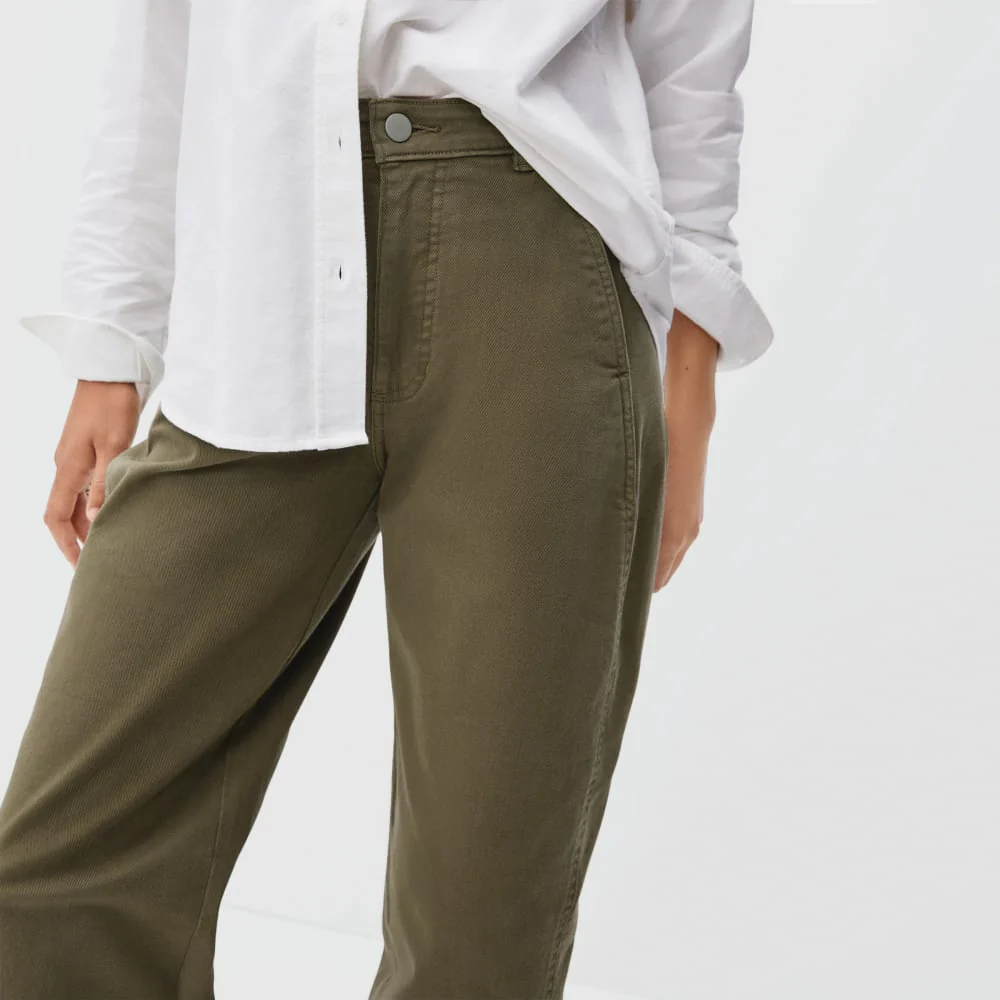 The Utility Barrel Pant | Dark Moss | Regular