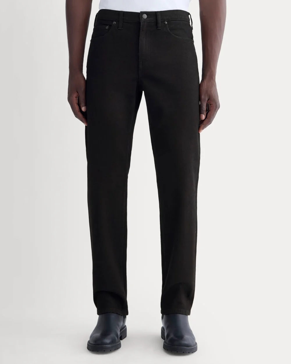 The Organic Cotton Straight-Leg Jean |  Black