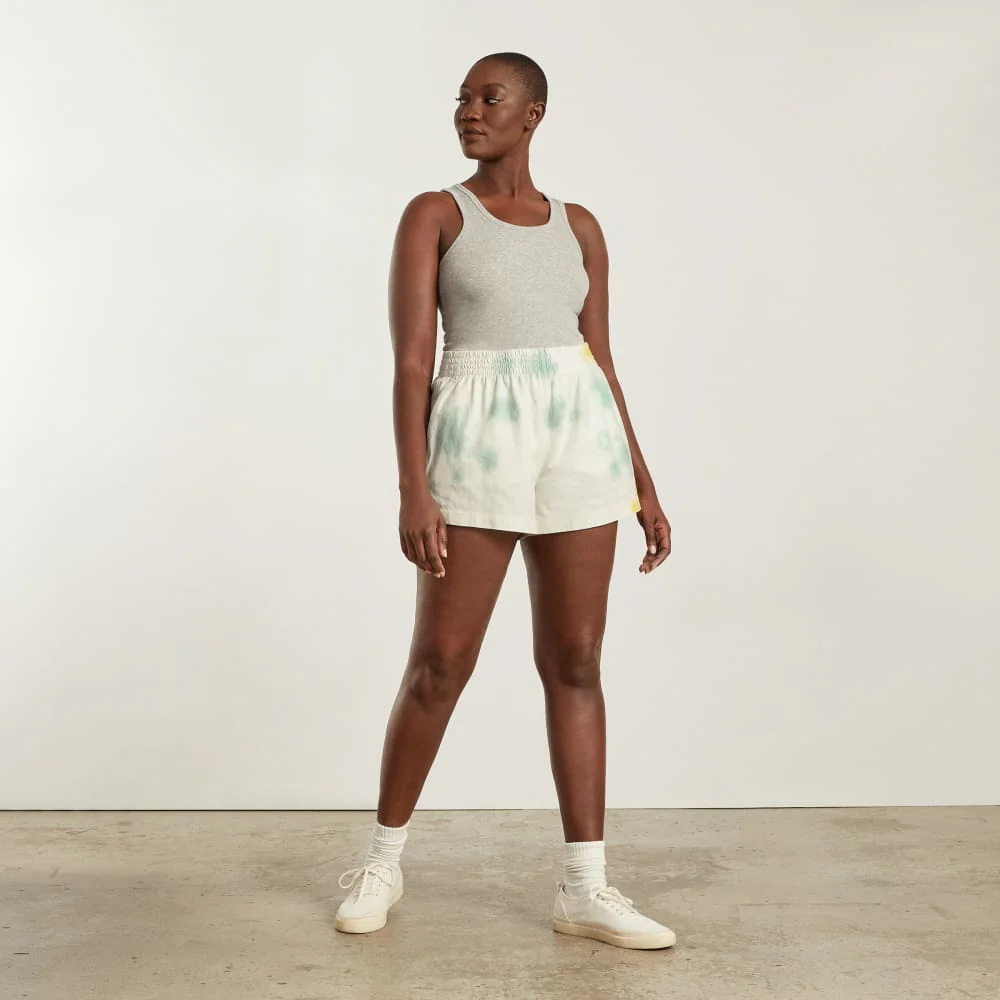The Retro Jersey Short | Seafoam Tie Dye