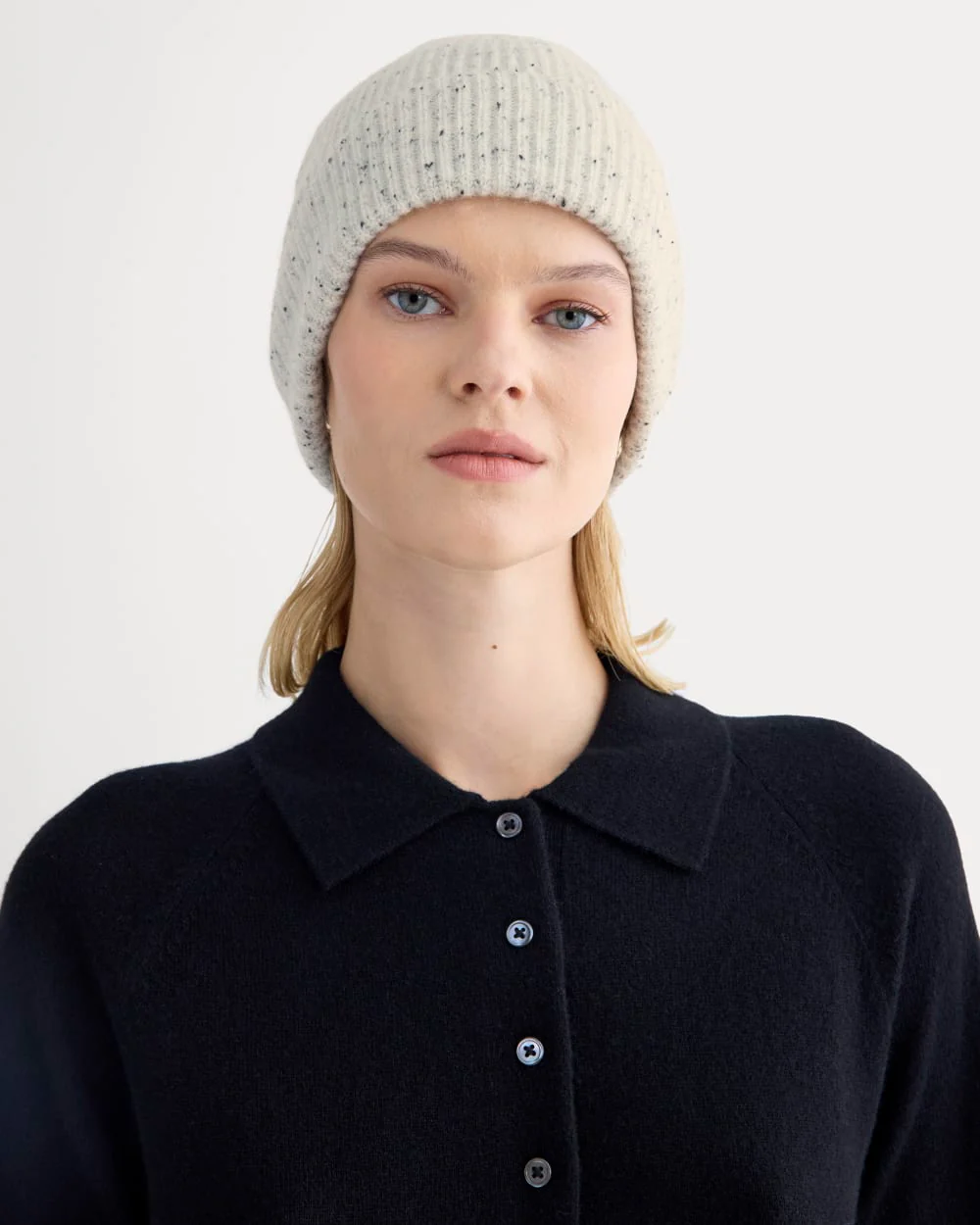 The Cashmere Ribbed Beanie | Frost Donegal