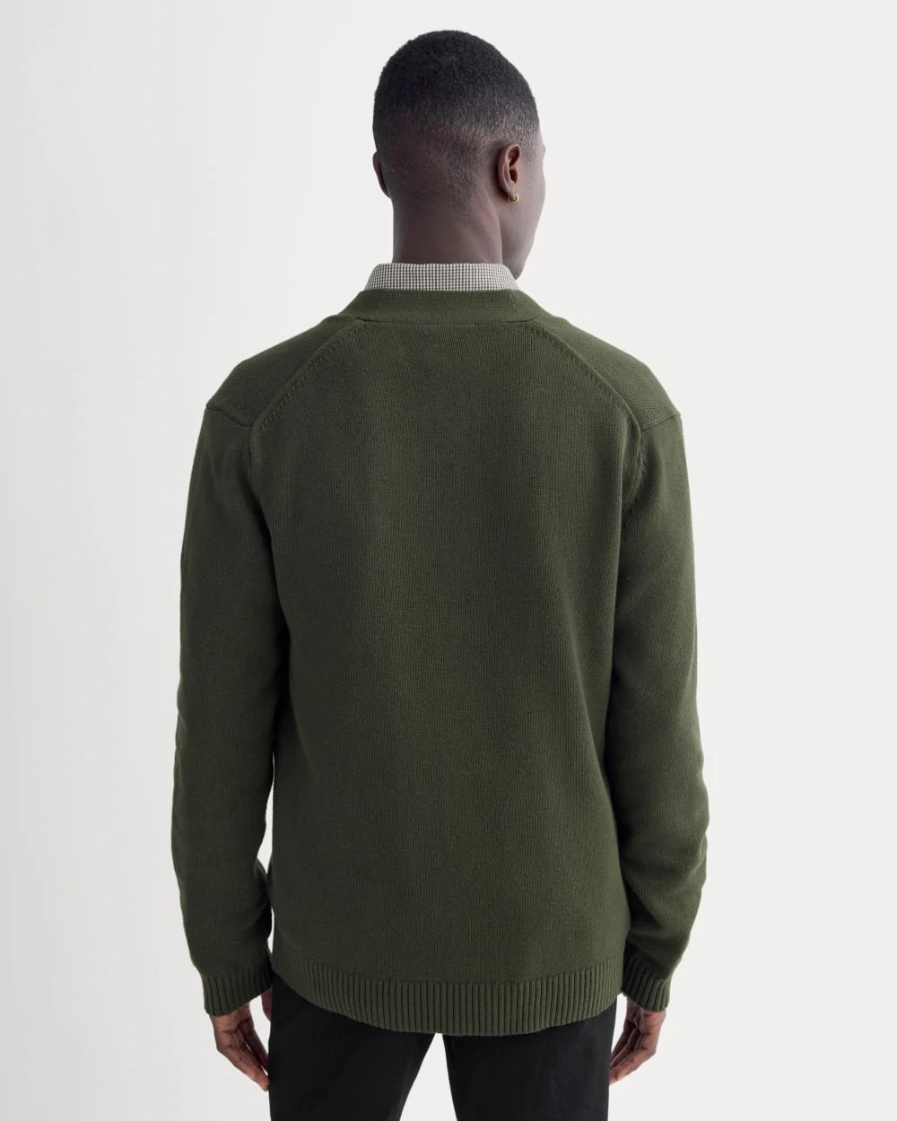 The Classic Cardigan in Everyday Cotton | Dark Green