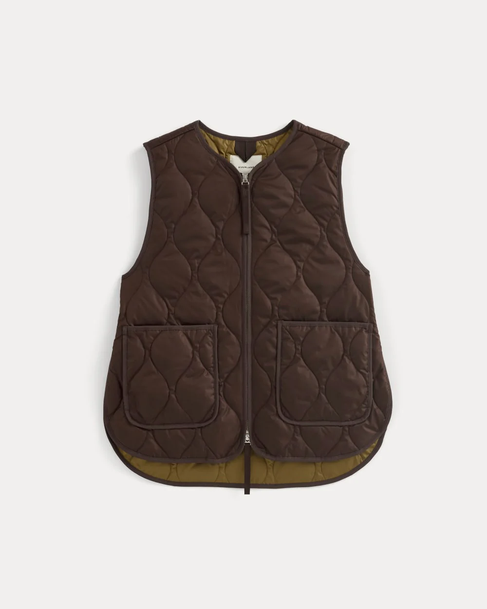 ReNew Quilted Vest | Coffee Bean
