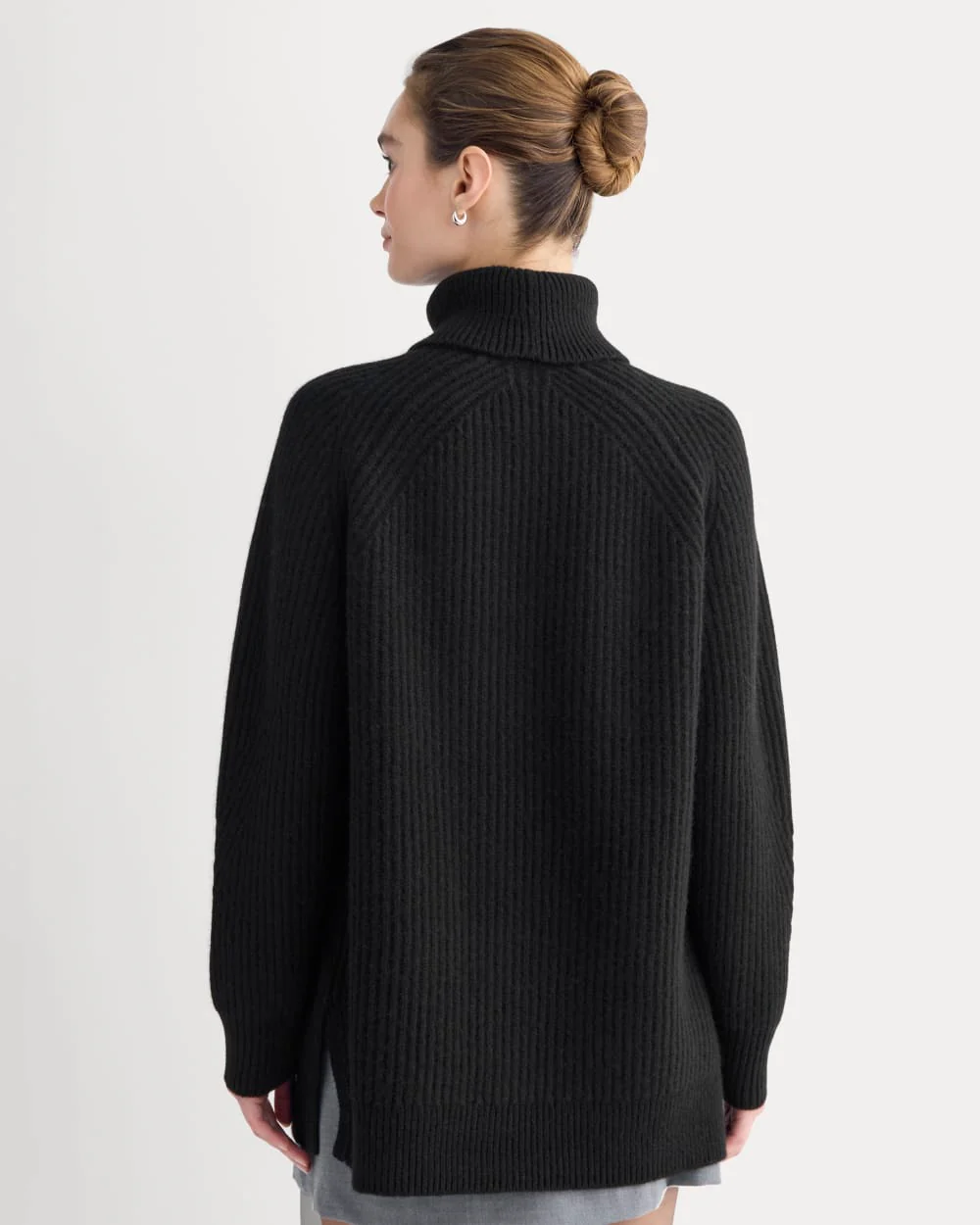 Cocoon Turtleneck in Wool Cashmere | Black